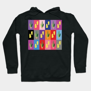 Lulav and Etrog Pop Art Grid Hoodie